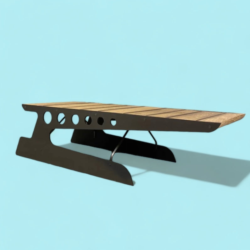 Industrial American Oak Coffee Table