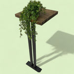 Load image into Gallery viewer, Industrial Plant Stand Poseur Table
