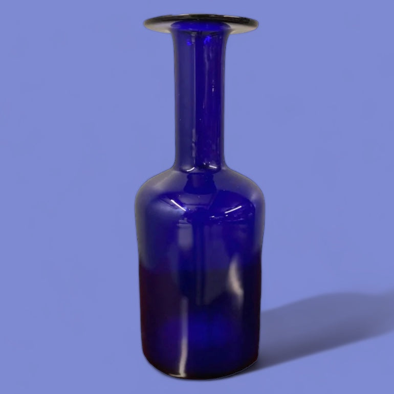 70s Danish Vase Blue