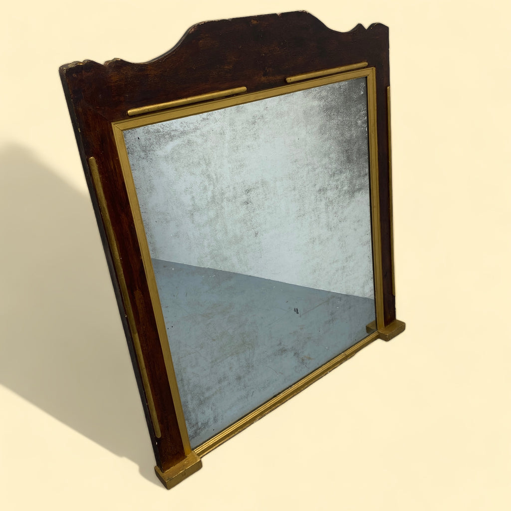 Antique English 19th Century Overmantle Mirror