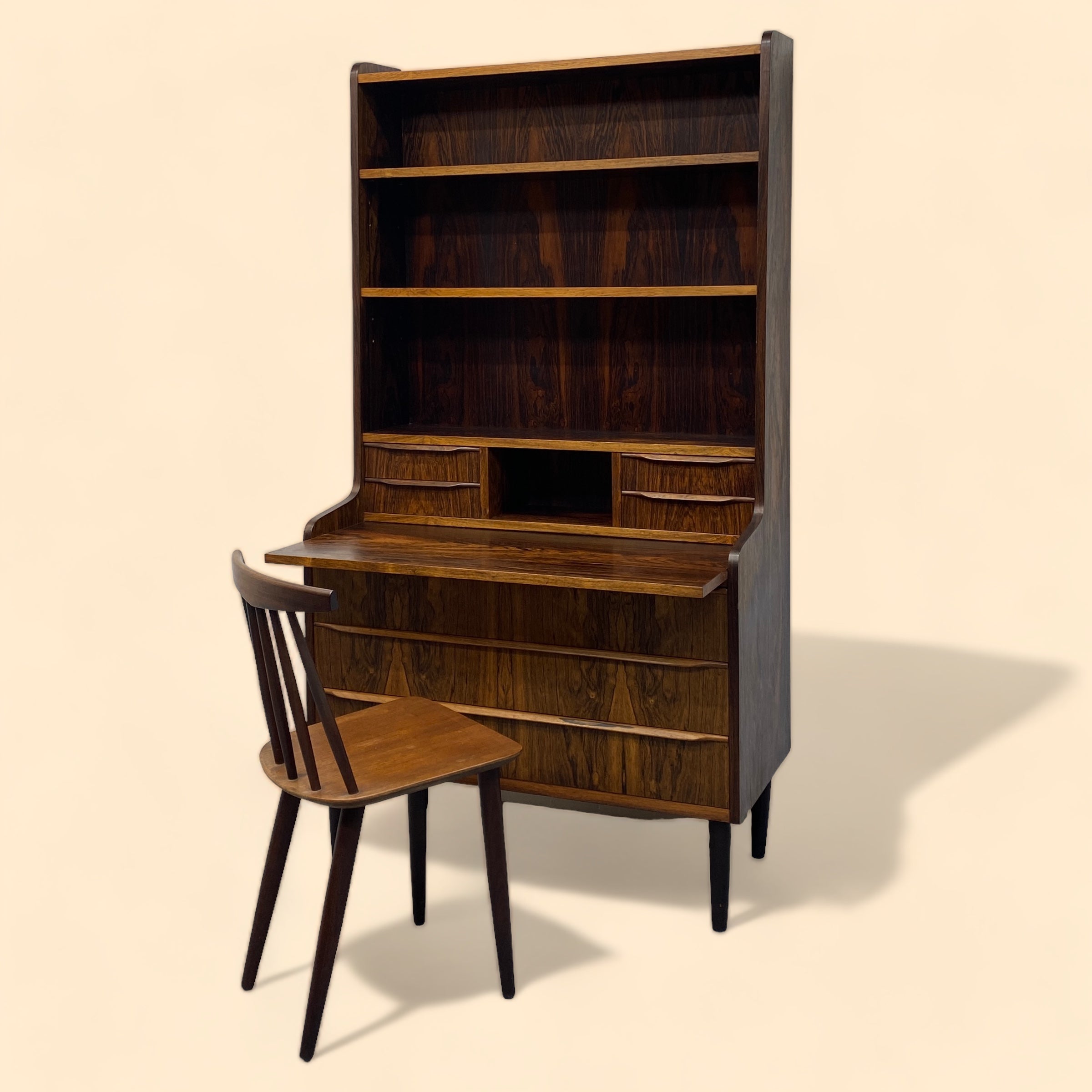Midcentury Rosewood Wall Unit Denmark 1960s