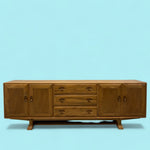 Load image into Gallery viewer, Rare Ercol Grand Windsor 595 Long Beech &amp; Elm Sideboard
