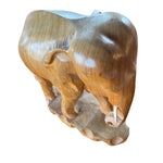 Load image into Gallery viewer, Head Of Elephant Sculpture Teak
