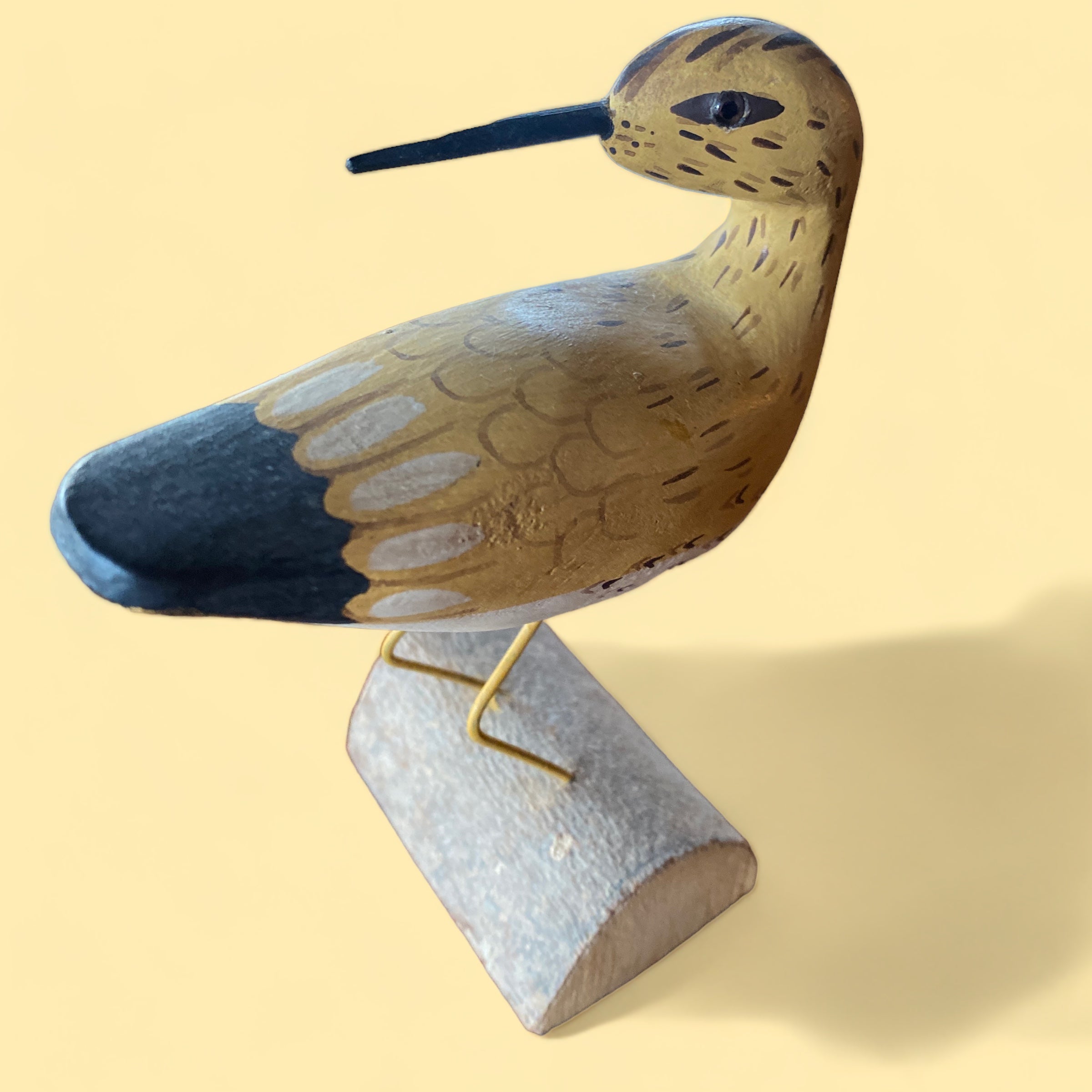 Hand Carved & Hand Painted Shore Bird