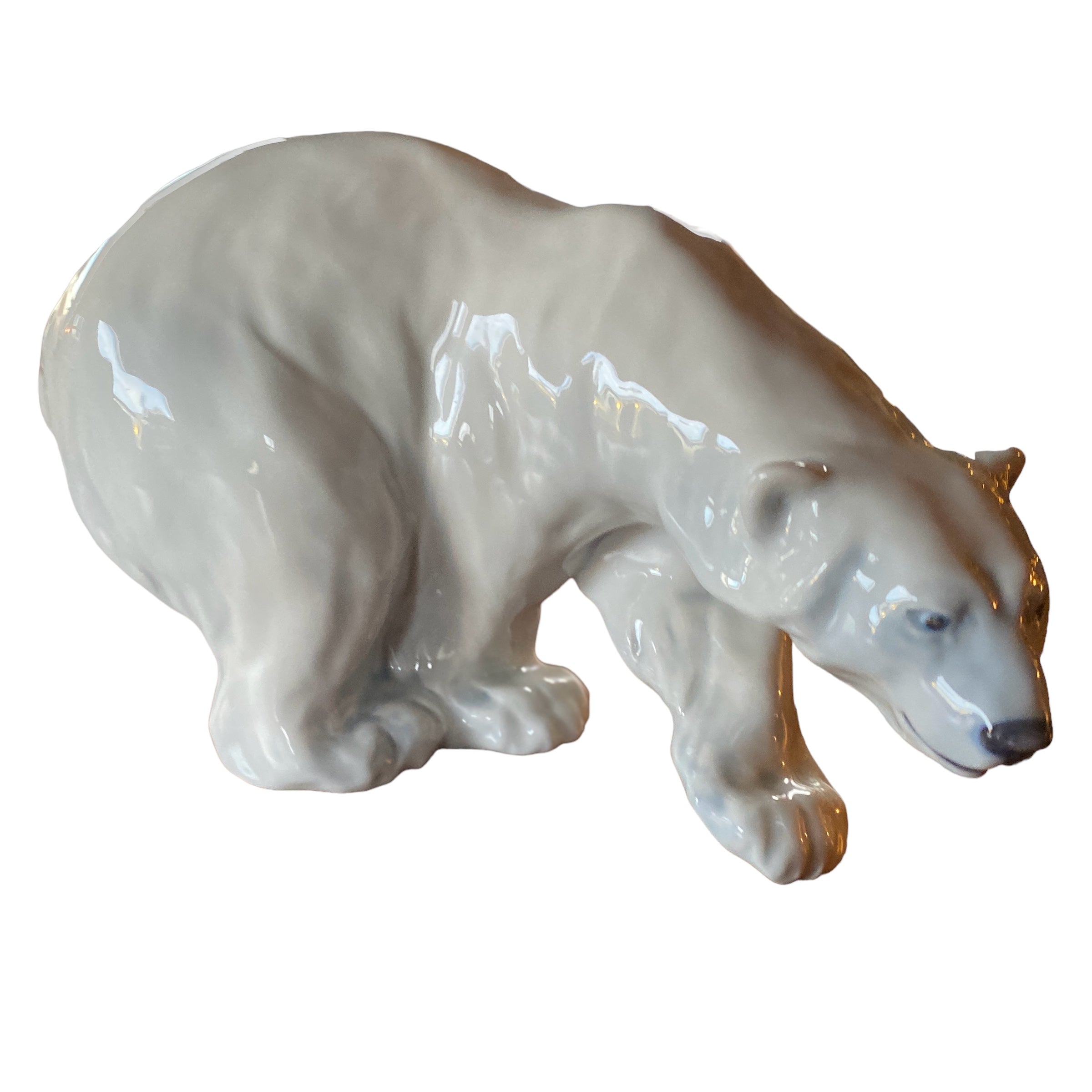 Full Figure Polar Bear On The Prowl Royal Copenhagen figurine 1137