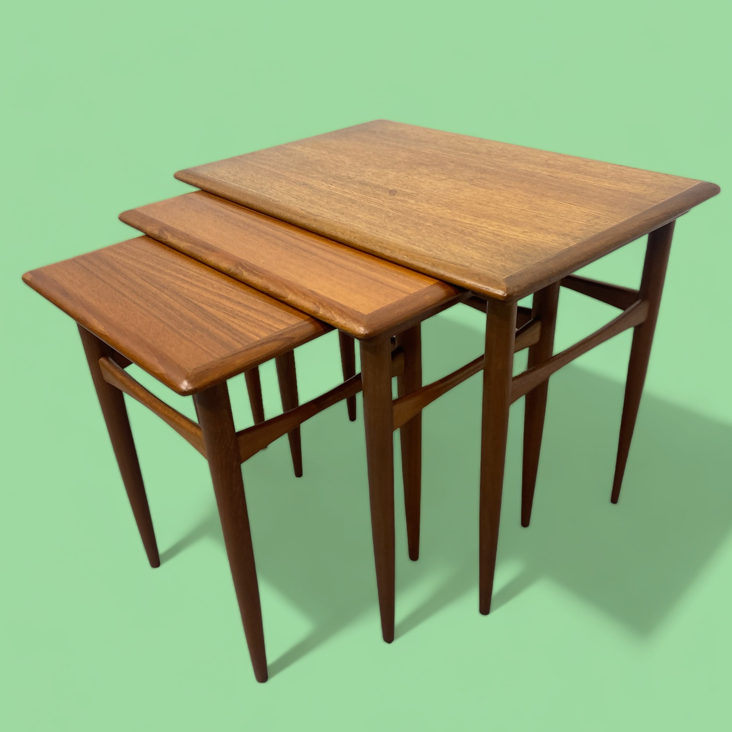 Danish Nesting Tables Kai Kristiansen 1960s