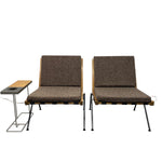 Load image into Gallery viewer, Pair Robin Day Hille Chevron Chairs circa 1959 Front Of 
