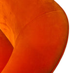 Load image into Gallery viewer, Arm Of Danish Velvet Sofa Orange
