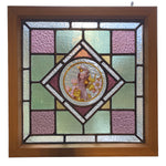 Load image into Gallery viewer, Victorian English Leaded Stained Glass Birds Flowers
