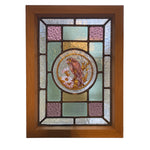 Load image into Gallery viewer, Victorian English Leaded Stained Glass Birds Flowers #2
