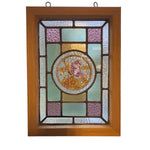 Load image into Gallery viewer, Victorian English Leaded Stained Glass Birds Flowers #4
