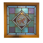 Load image into Gallery viewer, Victorian English Leaded Stained Glass Birds Flowers #6
