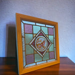 Load image into Gallery viewer, Side On Victorian English Leaded Stained Glass Birds Flowers #6
