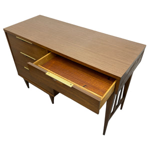 Open drawer Midcentury Desk Walnut 