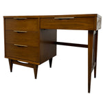 Load image into Gallery viewer, Tapered legs Midcentury Desk Walnut 
