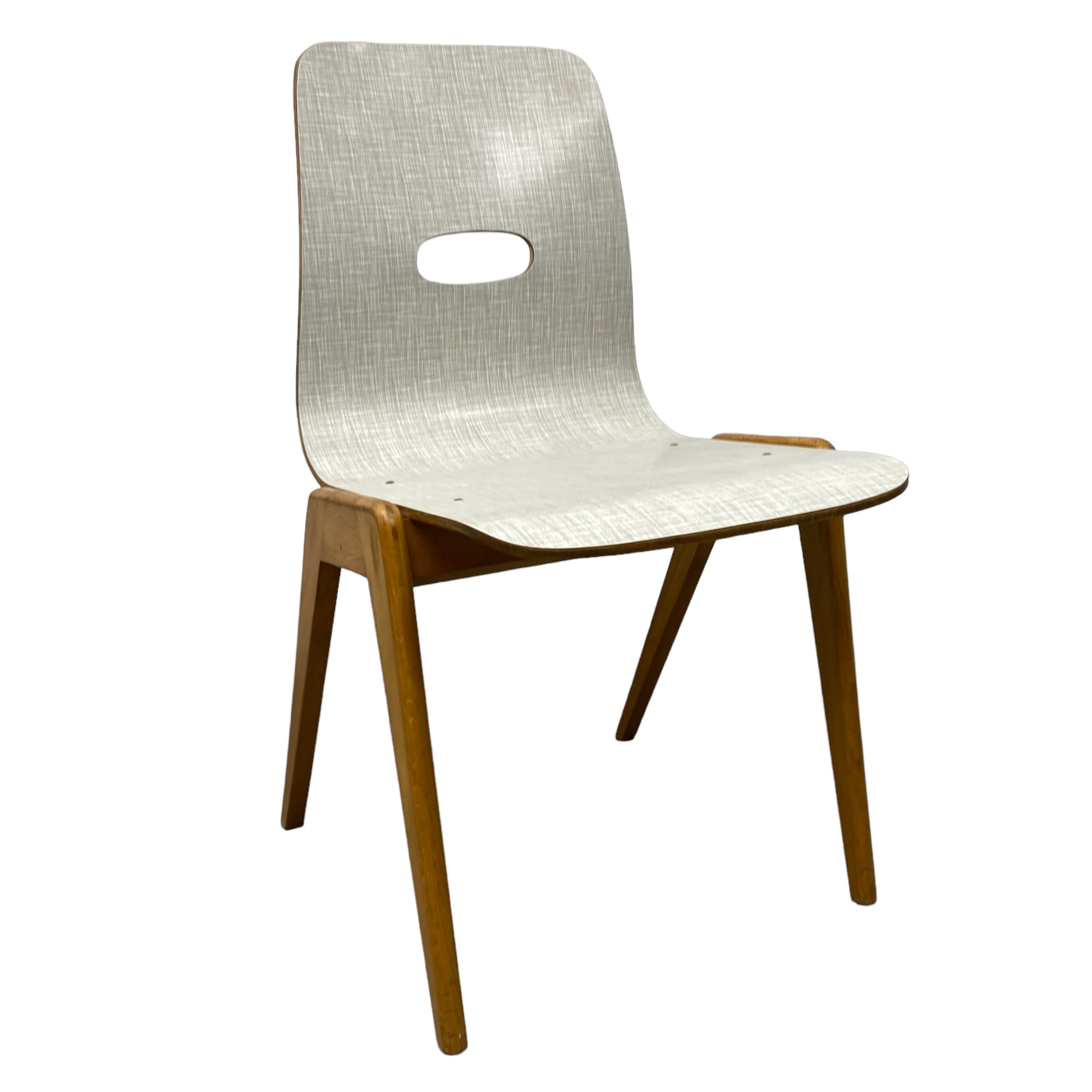 Grey White Hille Stacking Chair