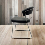 Load image into Gallery viewer, Single Calligaris New York Dining Chairs Black Leather

