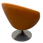 Load image into Gallery viewer, Back Of Midcentury Overman Lounge Chair Orange
