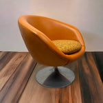 Load image into Gallery viewer, Side Of Midcentury Overman Lounge Chair Orange
