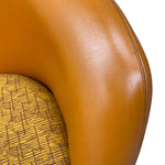 Load image into Gallery viewer, Vinyl Midcentury Overman Lounge Chair Orange
