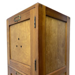 Load image into Gallery viewer, Side On Antique Pine English School Cupboard Locker 1940
