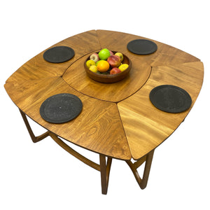 British Supper Table Set by Lucian Ercolani Elm Beech