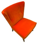 Load image into Gallery viewer, Orange Velvet Chair
