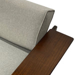 Load image into Gallery viewer, Grey Wool Sofa Bed Midcentury 
