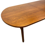 Load image into Gallery viewer, Teak Leaf Danish Dining Table Midcentury Extendable Oval
