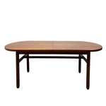 Load image into Gallery viewer, Seats Six Danish Dining Table Midcentury Extendable Oval
