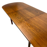 Load image into Gallery viewer, Teak Danish Dining Table Midcentury Extendable Oval
