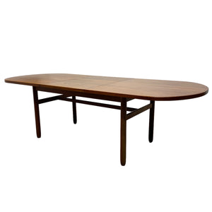 Legs Danish Dining Table Midcentury Extendable Oval