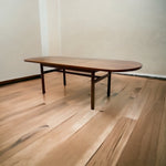 Load image into Gallery viewer, Danish Dining Table Midcentury Extendable Oval Wooden Floor
