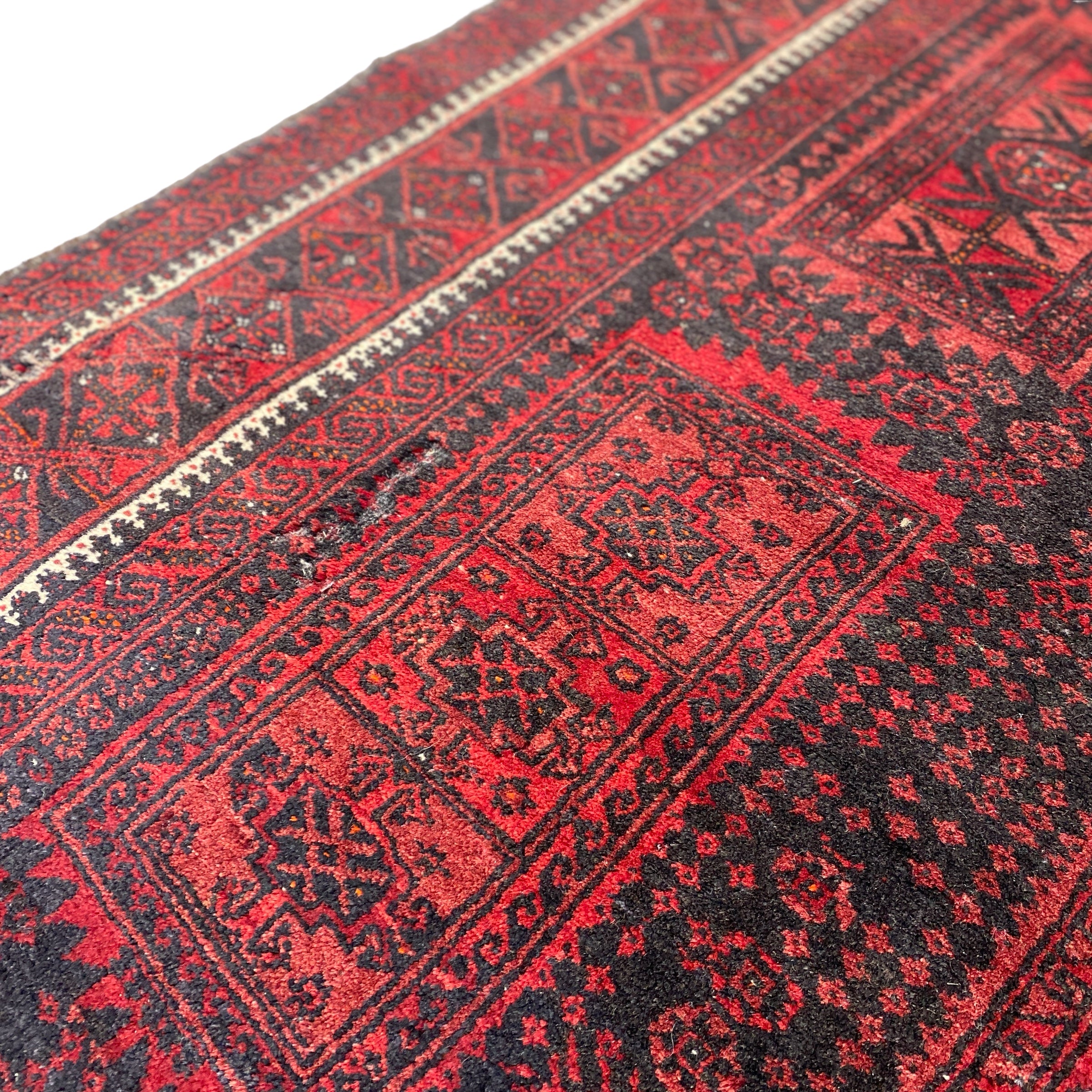 Geometric Pattern Vintage Persian Rug