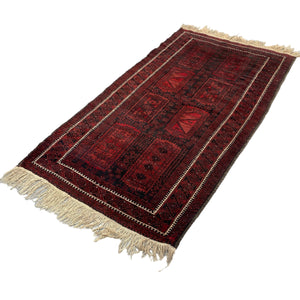 Red Maroon Vintage Persian Rug