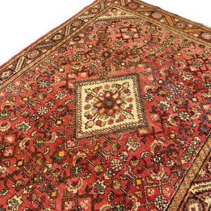 Diamond Vintage Rug Pink Orange Beige Wool