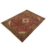Load image into Gallery viewer, Border &amp; Diamond Vintage Rug Pink Orange Beige Wool
