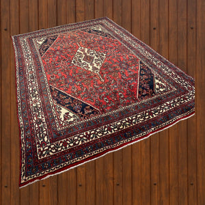 Floorboards Iranian Rug Large Vintage 