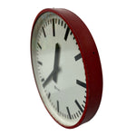 Load image into Gallery viewer, Red Casing Simplex Wall Clock Retro Vintage Red Black

