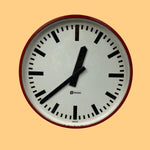 Load image into Gallery viewer, Simplex Wall Clock Retro Vintage Red Black
