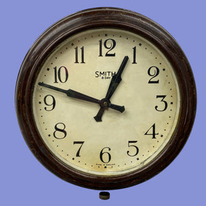 Smith Bakelite 8 Day Wall Clock 1941