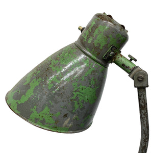 Angled Green Industrial Lamp