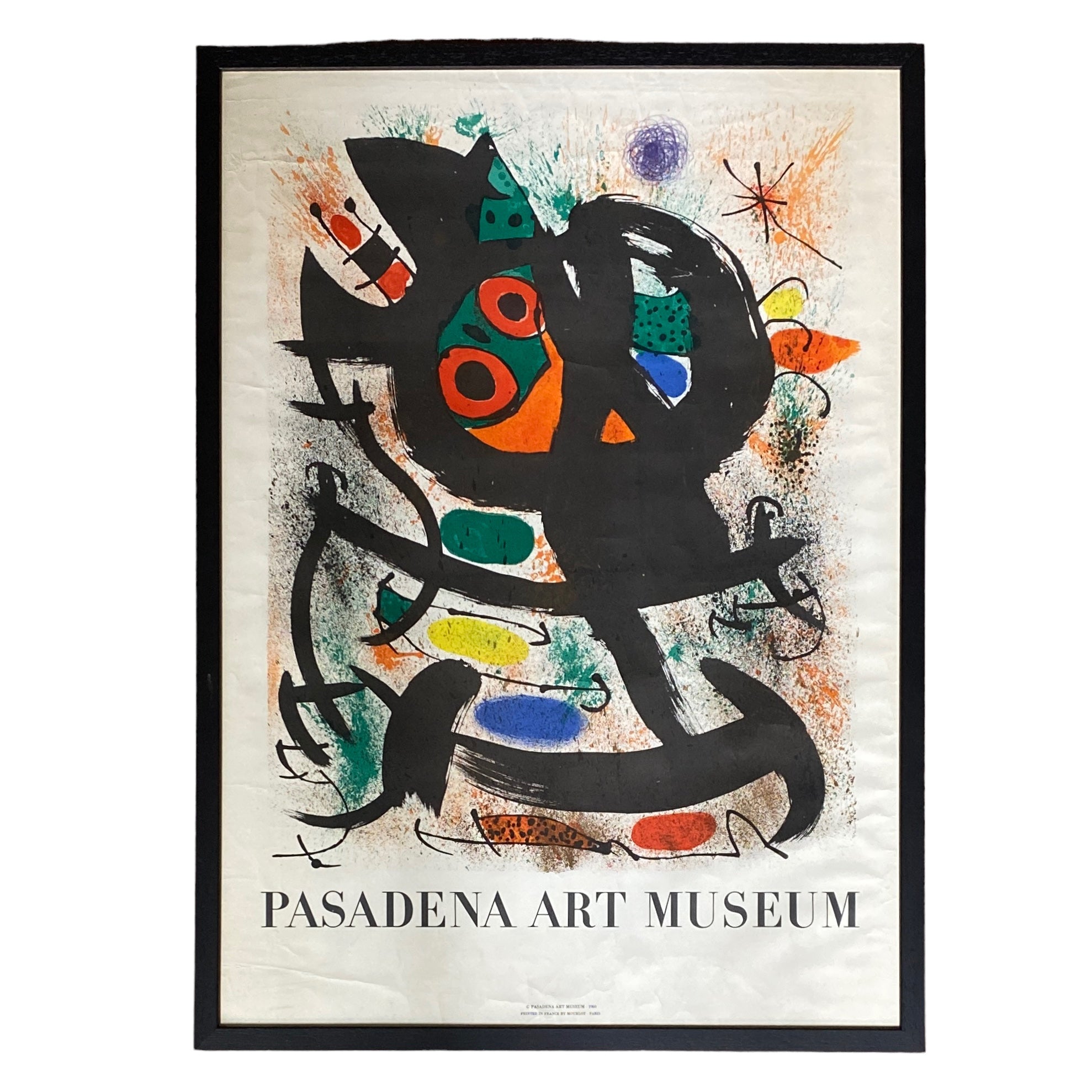 Black Frame Joan Miro Pasadena Art Museum Exhibition, 1969