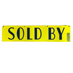 Load image into Gallery viewer, yellow SOLD BY Enamel Signage Vintage
