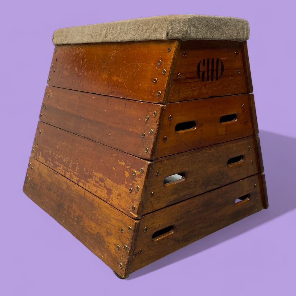 Midcentury Box Vault Beech Suede