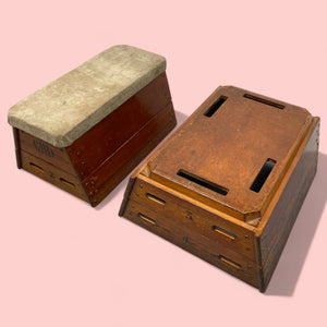 Bench And Table Midcentury Box Vault Beech Suede