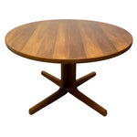 Load image into Gallery viewer, Teak Danish Dining Table Extendable Circular Oval 70s
