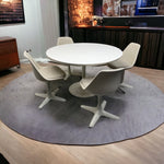 Load image into Gallery viewer, White Midcentury Space Age Dining Set  Maurice Burke Arkana 1960
