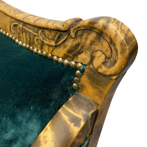 Walnut Neoclassical Sofa
