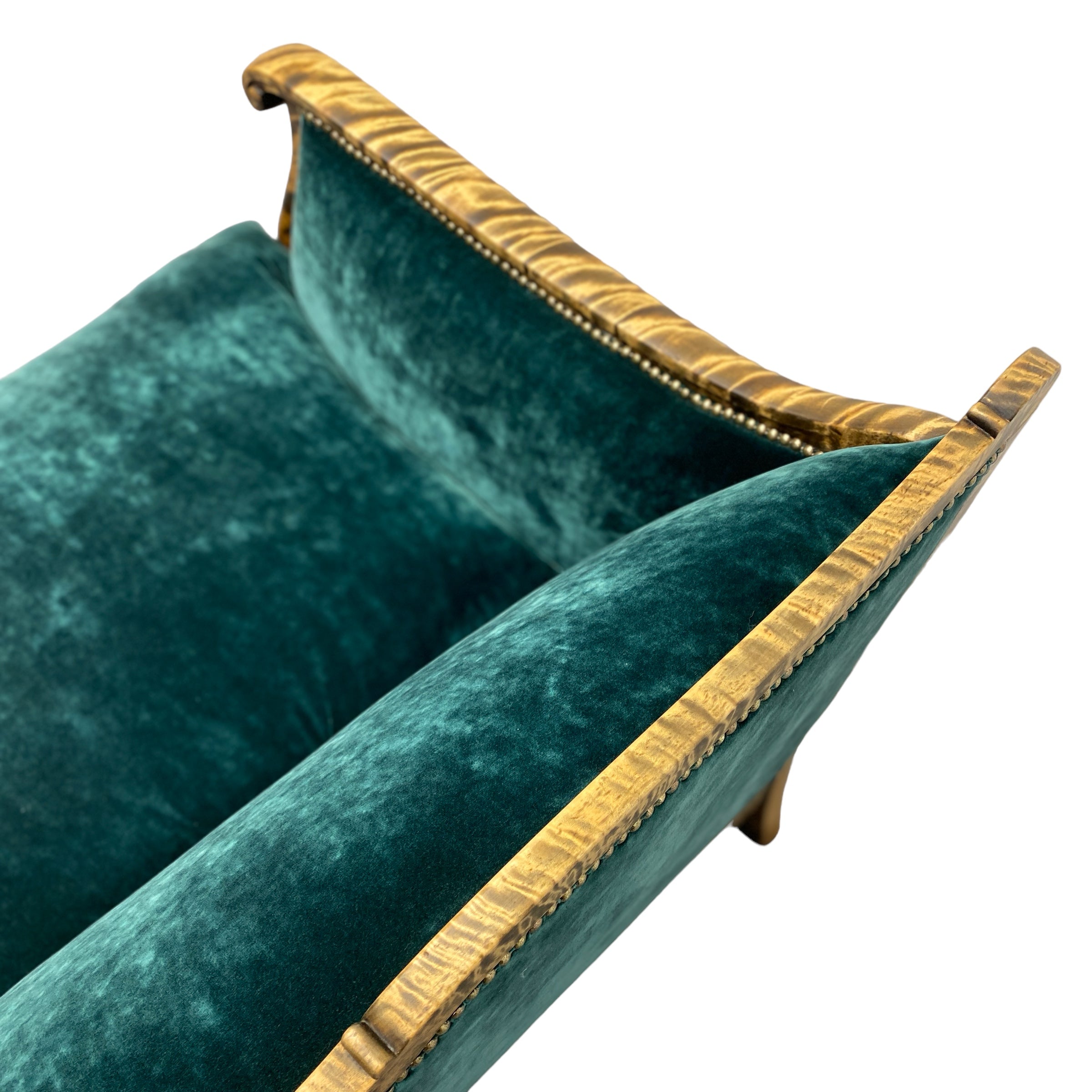 Emerald Green Velvet Sofa